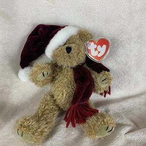 TY Attic Treasure JANGLE The Bear 8” Stuffed Plush Jointed Toy VGC Tag Protector